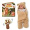 Tickle & Main Bear Swaddle Blanket Set with Baby Essentials, 16-Page Illustrated Story Book and Cute Plush Cotton Tree Rattle Toy. 3-Piece Baby Registry Search Gift for 0-12 Months Baby